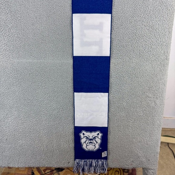 Butler Bulldogs Scarf Blue White EST 1855 NCAA Basketball Tradition Scarves - Picture 4 of 9